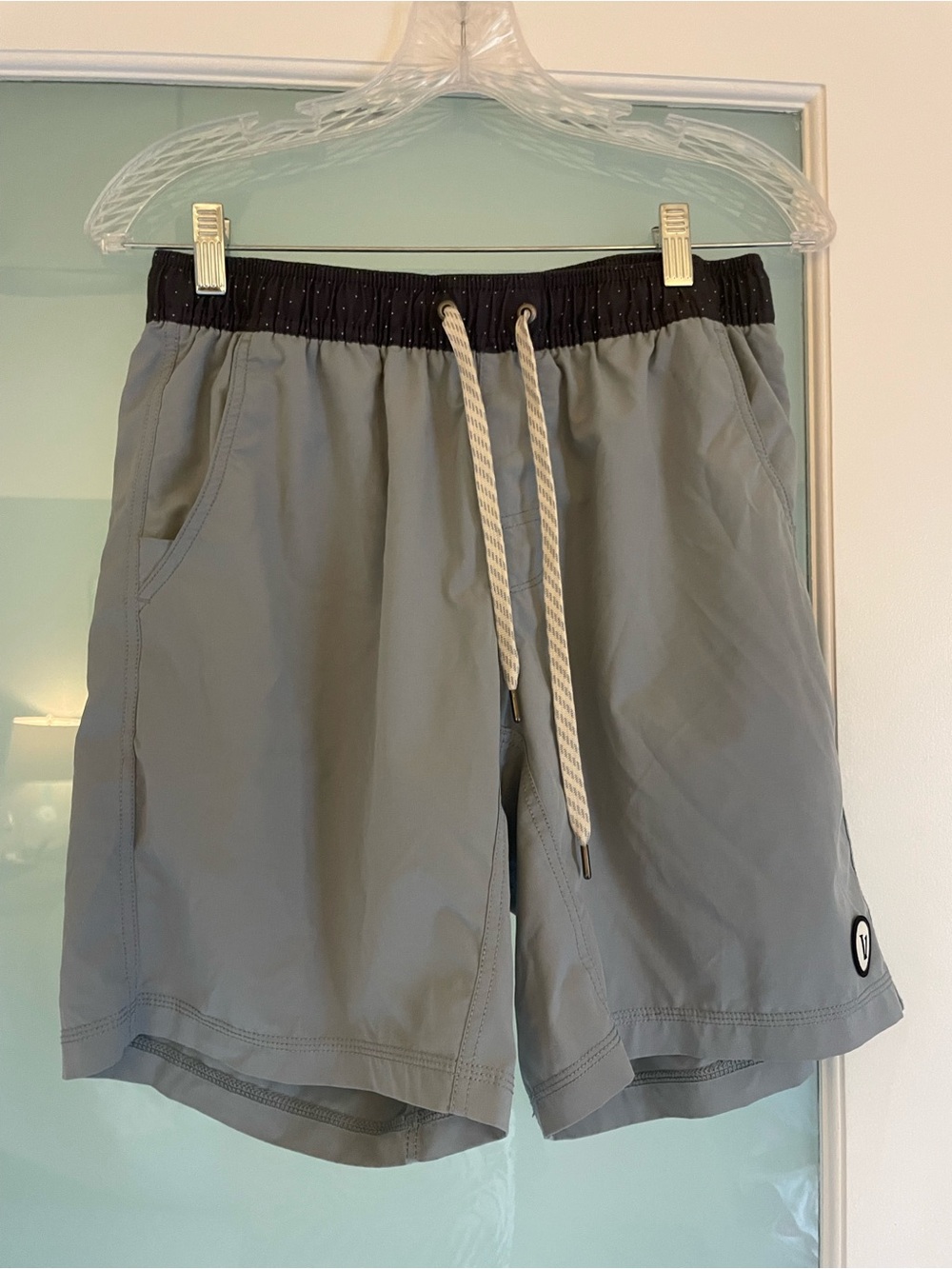 Vuori Shorts Lined Mens Size Small Blue Drawstring Pockets Elastic Waist